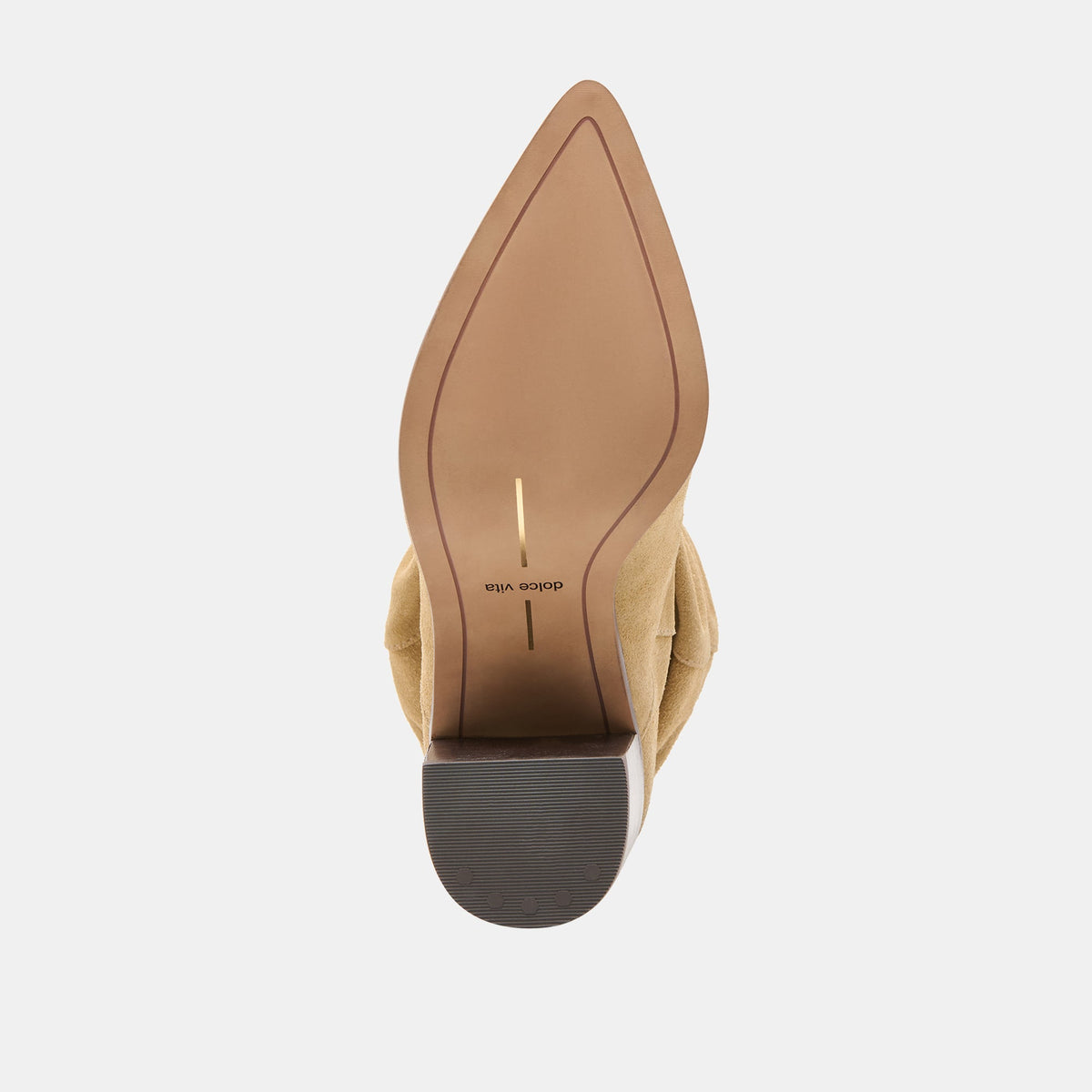 Dolce Vita SHOES Talina Dk Taupe Suede Wide Calf Boots
