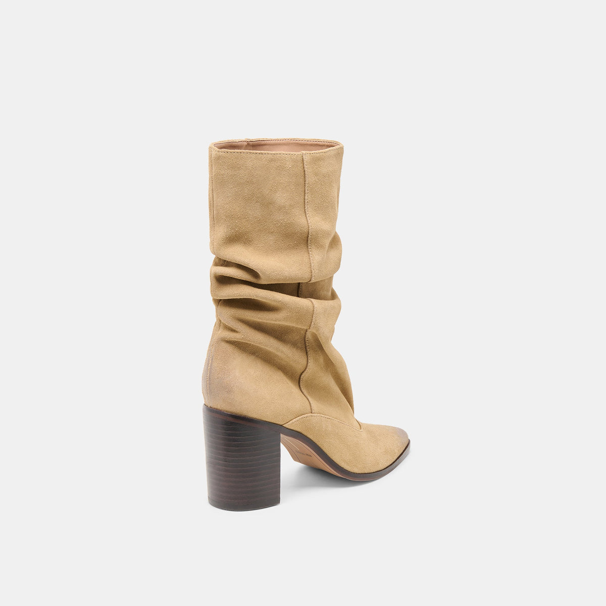 Dolce Vita SHOES Talina Dk Taupe Suede Wide Calf Boots