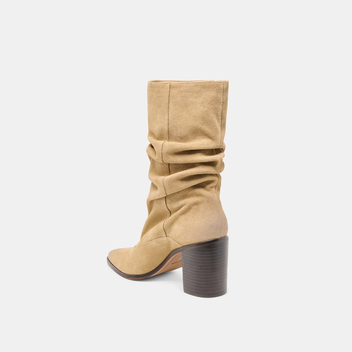 Dolce Vita SHOES Talina Dk Taupe Suede Wide Calf Boots
