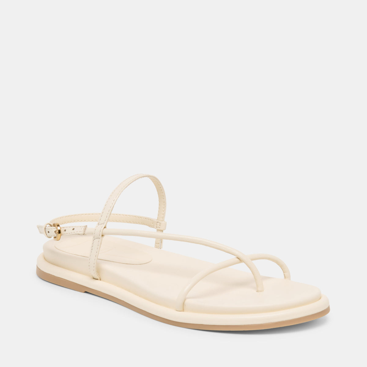 Dolce Vita SHOES Dom Off White Leather Sandals