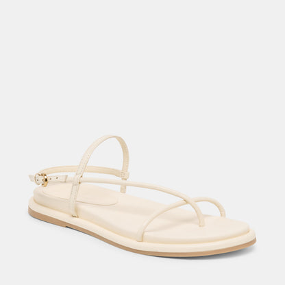 Dolce Vita SHOES Dom Off White Leather Sandals