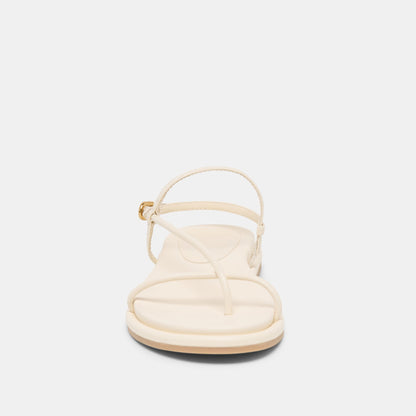 Dolce Vita SHOES Dom Off White Leather Sandals