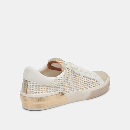 Dolce Vita SHOES ZINA SNEAKERS BONE GOLD WOVEN
 – Dolce Vita