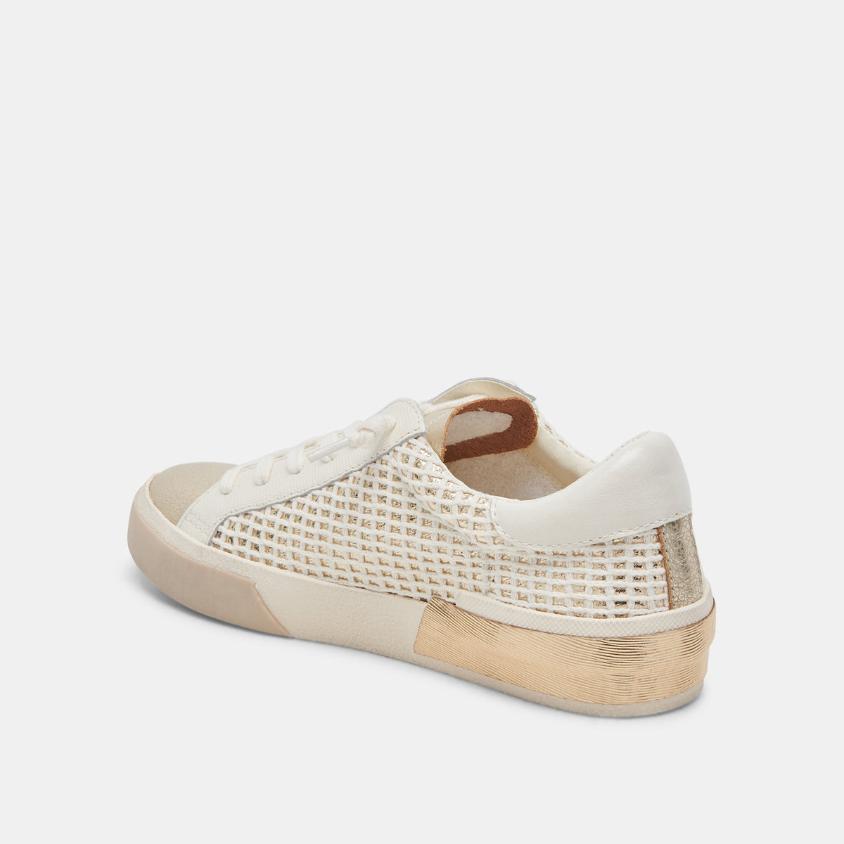 Dolce Vita SHOES ZINA SNEAKERS BONE GOLD WOVEN
 – Dolce Vita