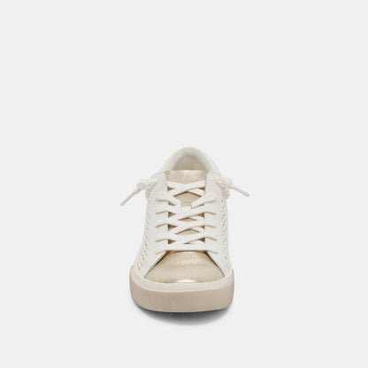 Dolce Vita SHOES ZINA SNEAKERS BONE GOLD WOVEN
 – Dolce Vita