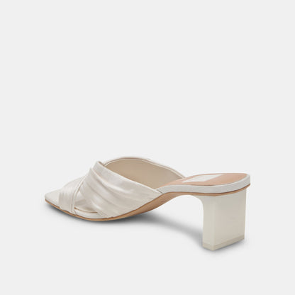 Dolce Vita SHOES CARLAN HEELS OFF WHITE SILK
 – Dolce Vita