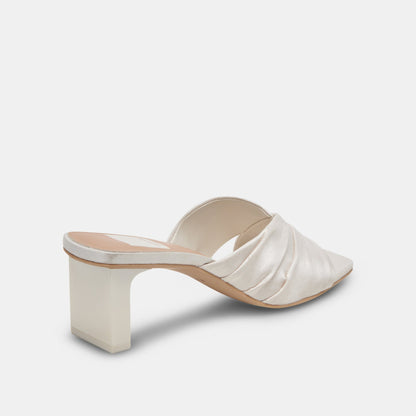 Dolce Vita SHOES CARLAN HEELS OFF WHITE SILK
 – Dolce Vita