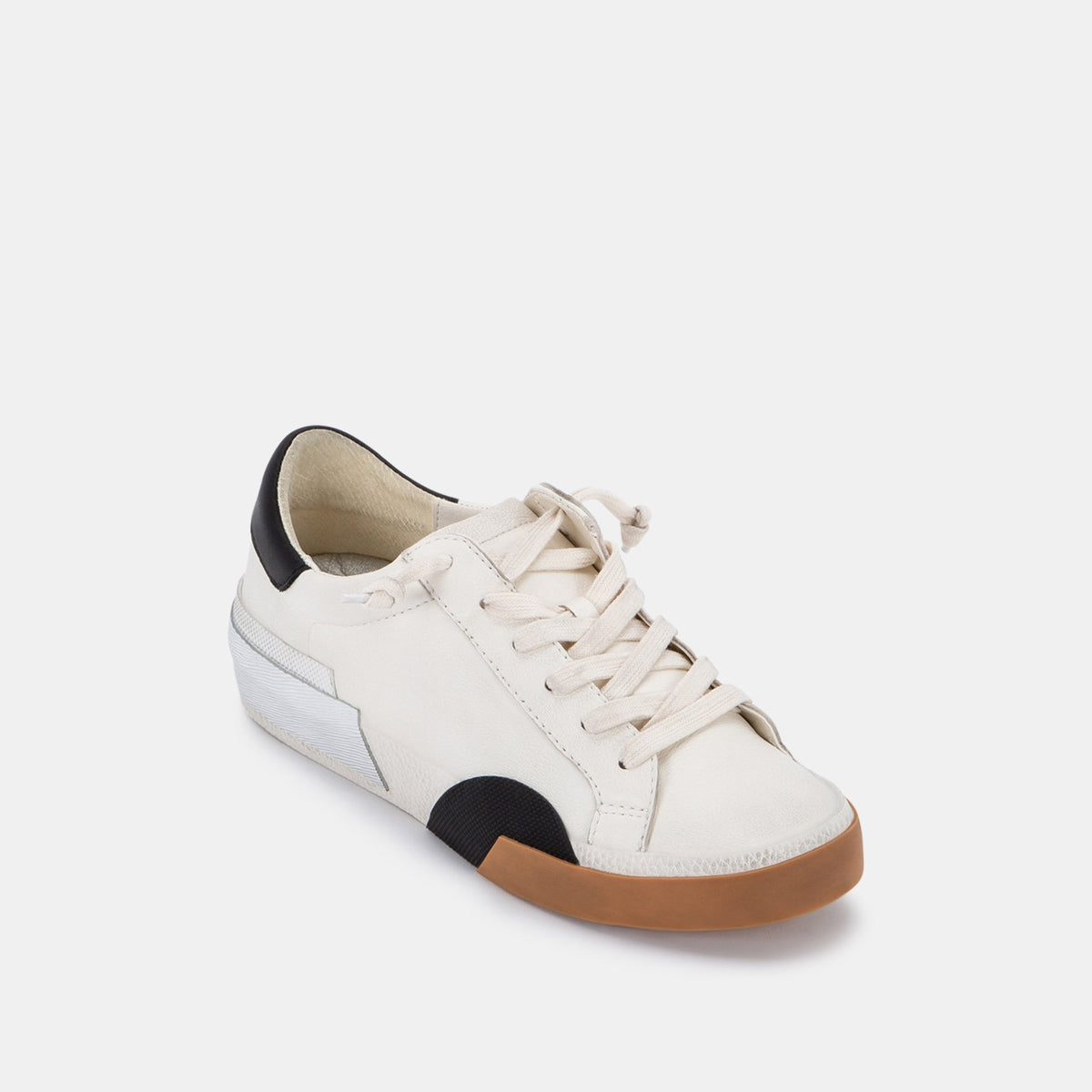 Dolce Vita SHOES ZINA SNEAKERS WHITE BLACK LEATHER
 – Dolce Vita