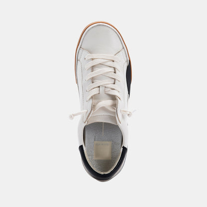 Dolce Vita SHOES ZINA SNEAKERS WHITE BLACK LEATHER
 – Dolce Vita