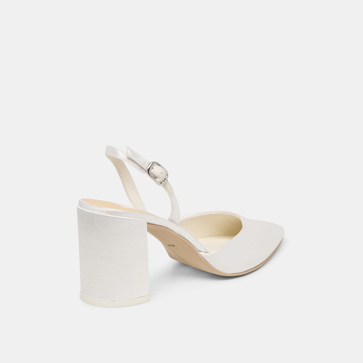 Dolce Vita SHOES Carel True White Satin High Heels