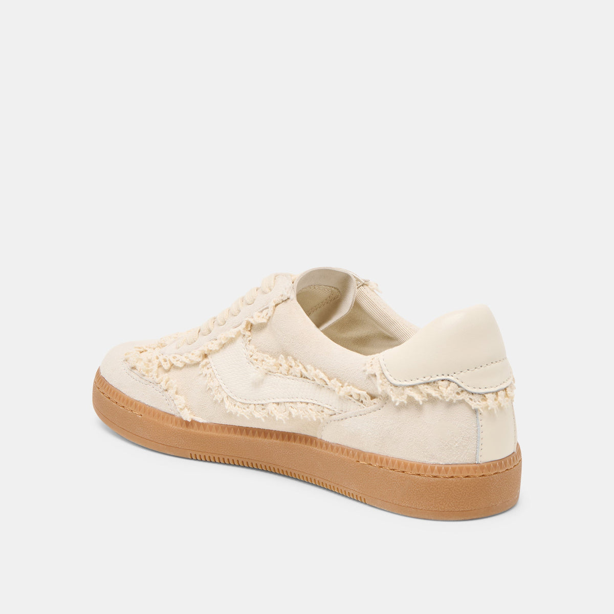 Dolce Vita SHOES Notice Lace Ivory Suede Sneakers