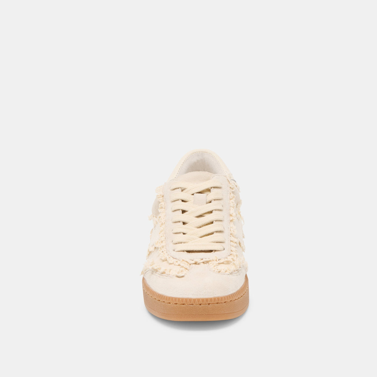 Dolce Vita SHOES Notice Lace Ivory Suede Sneakers