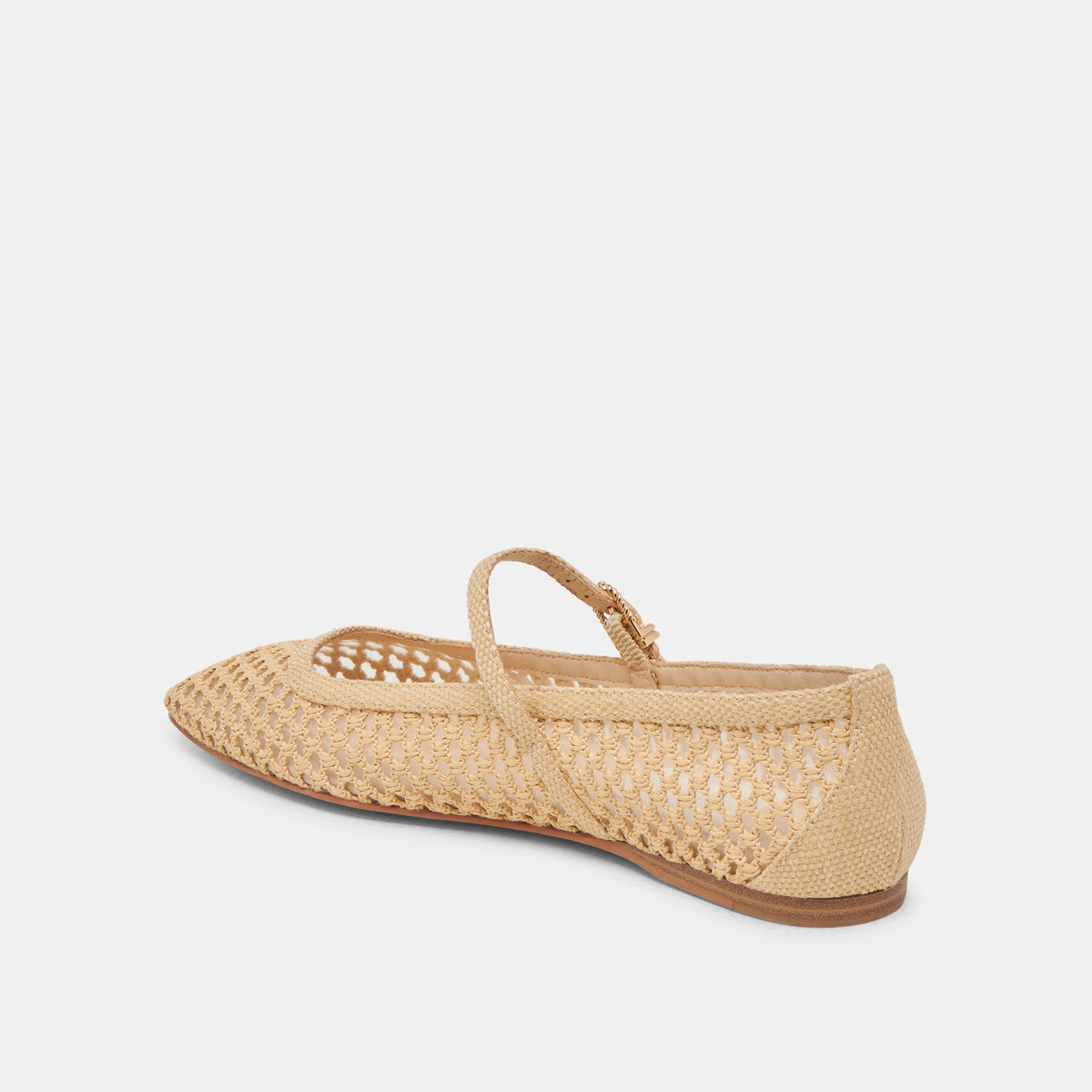 Dolce Vita SHOES Reyes Lt Natural Woven Raffia Ballet Flats