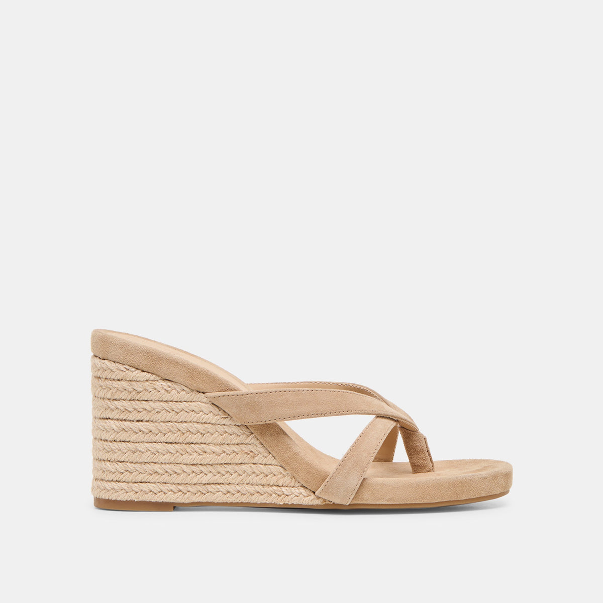 Dolce Vita SHOES Helan Espadrille Camel Suede Wedges
