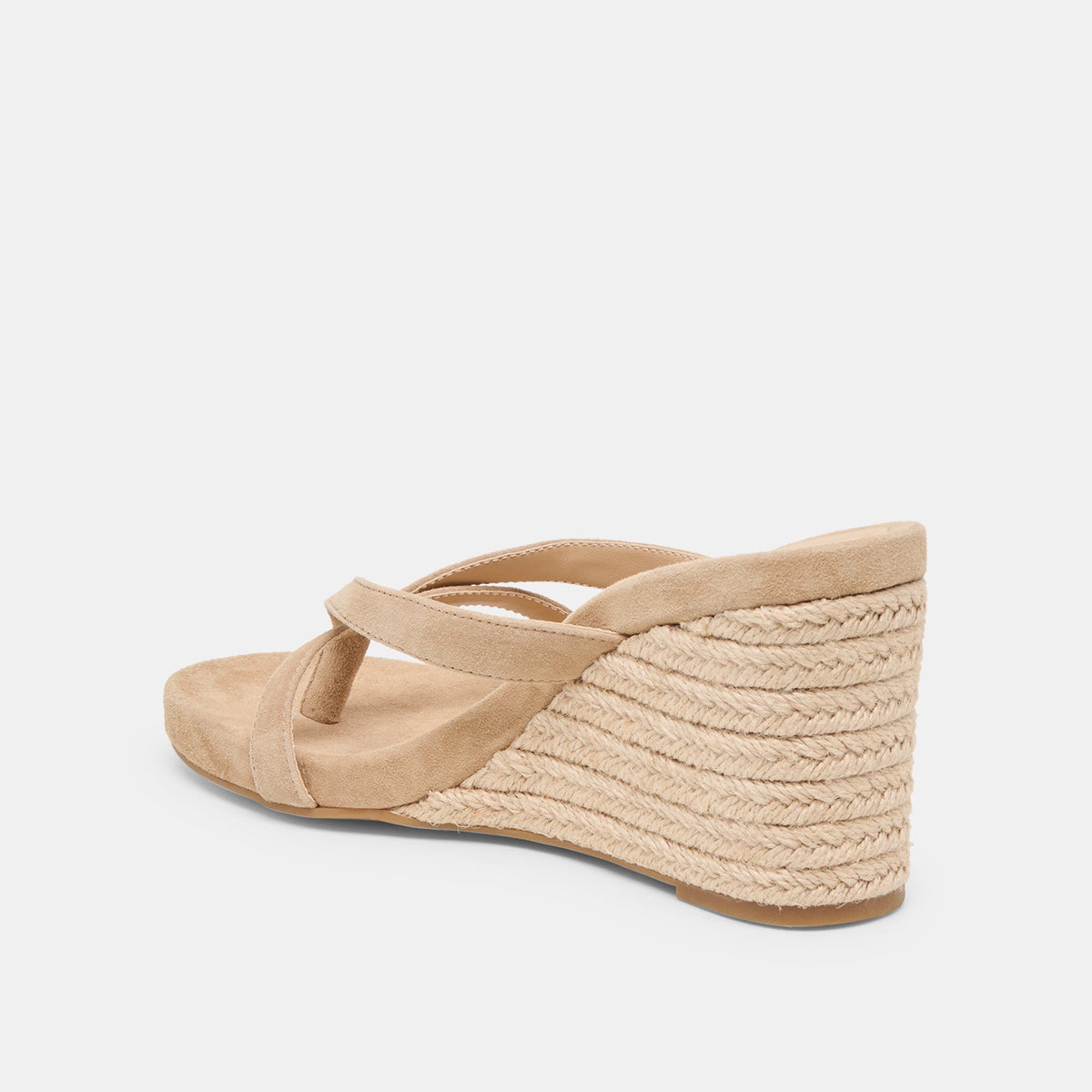 Dolce Vita SHOES Helan Espadrille Camel Suede Wedges