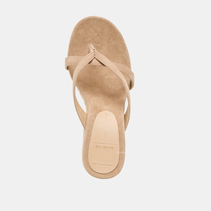 Dolce Vita SHOES Helan Espadrille Camel Suede Wedges
