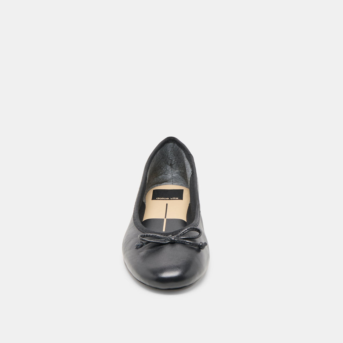 Dolce Vita SHOES Ritla Black Leather Ballet Flats
