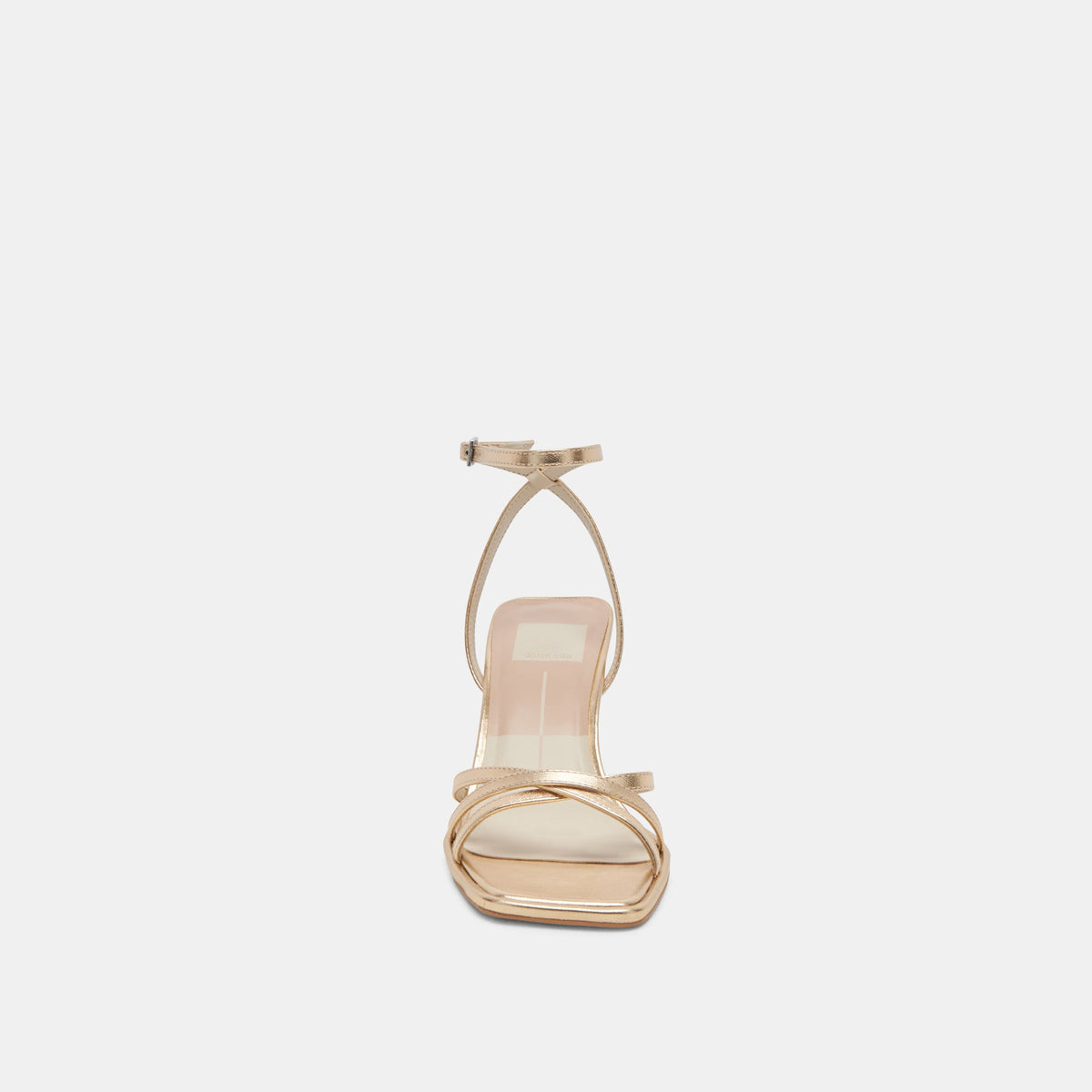 Dolce Vita SHOES Manji Light Gold Metallic Leather Heels