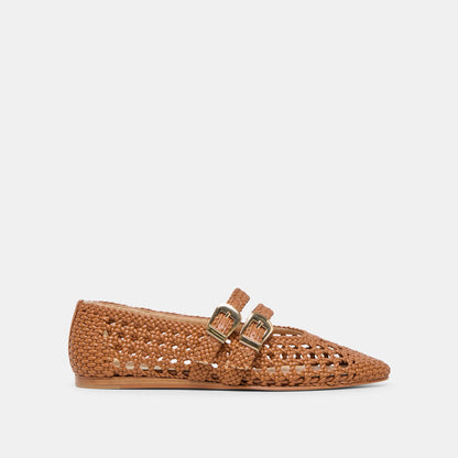 Dolce Vita SHOES Baylee Saddle Woven Stella Ballet Flats