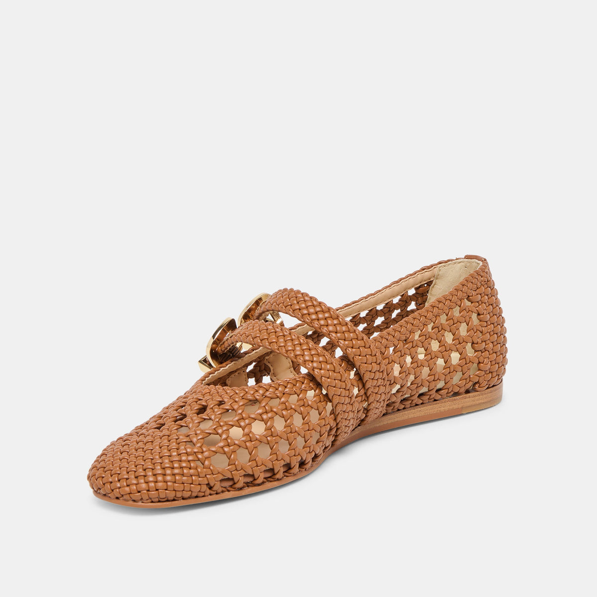 Dolce Vita SHOES Baylee Saddle Woven Stella Ballet Flats