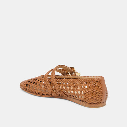 Dolce Vita SHOES Baylee Saddle Woven Stella Ballet Flats