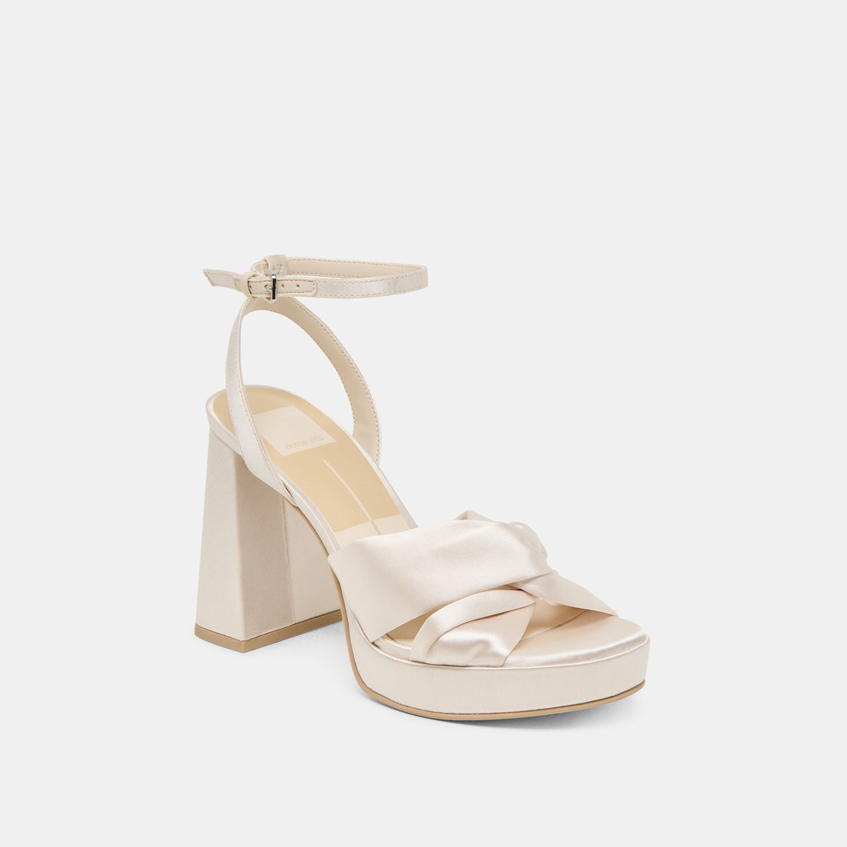 Dolce Vita SHOES PARLO HEELS IVORY SATIN
 – Dolce Vita