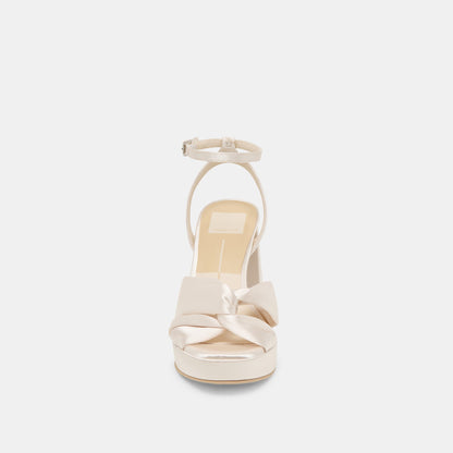 Dolce Vita SHOES PARLO HEELS IVORY SATIN
 – Dolce Vita