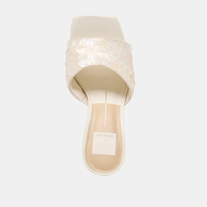 Dolce Vita SHOES Nandy Confetti Ivory Sequin Heels