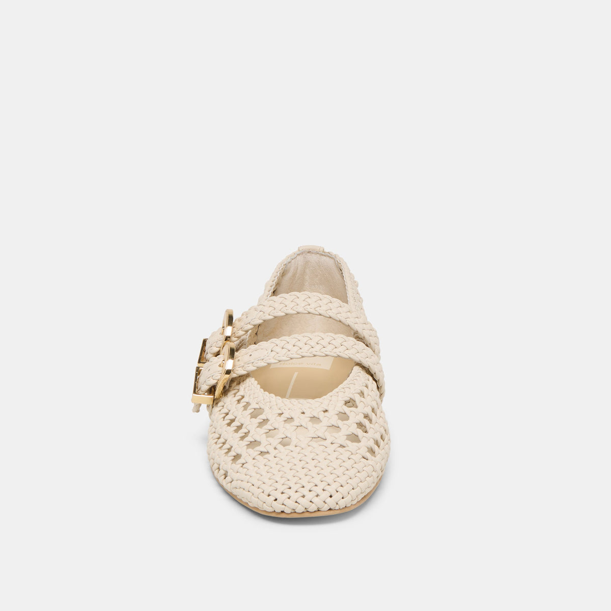 Dolce Vita SHOES Baylee Creme Woven Stella Ballet Flats