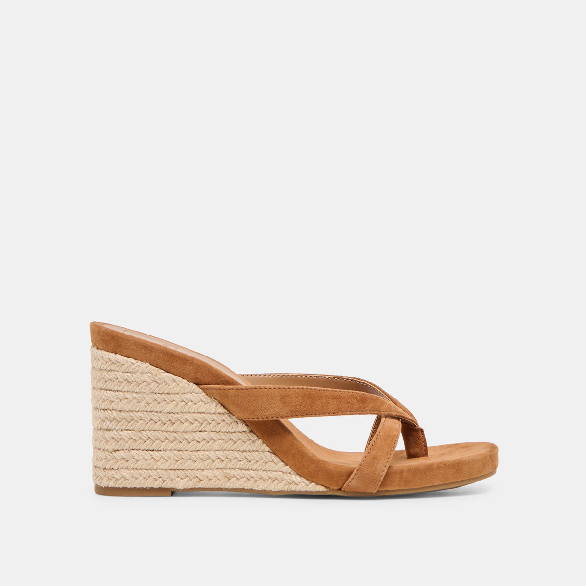 Dolce Vita SHOES Helan Espadrille Brown Suede Wedges