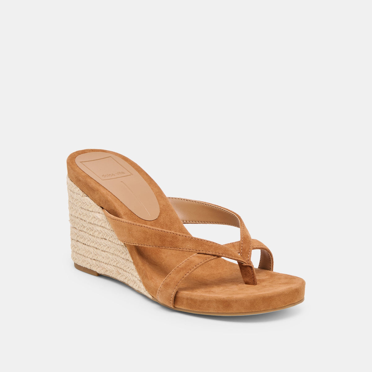 Dolce Vita SHOES Helan Espadrille Brown Suede Wedges