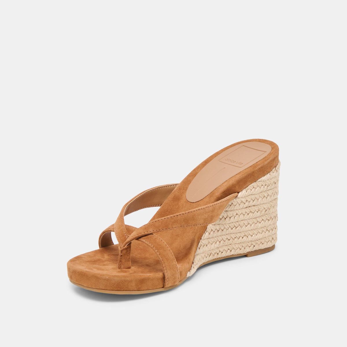 Dolce Vita SHOES Helan Espadrille Brown Suede Wedges