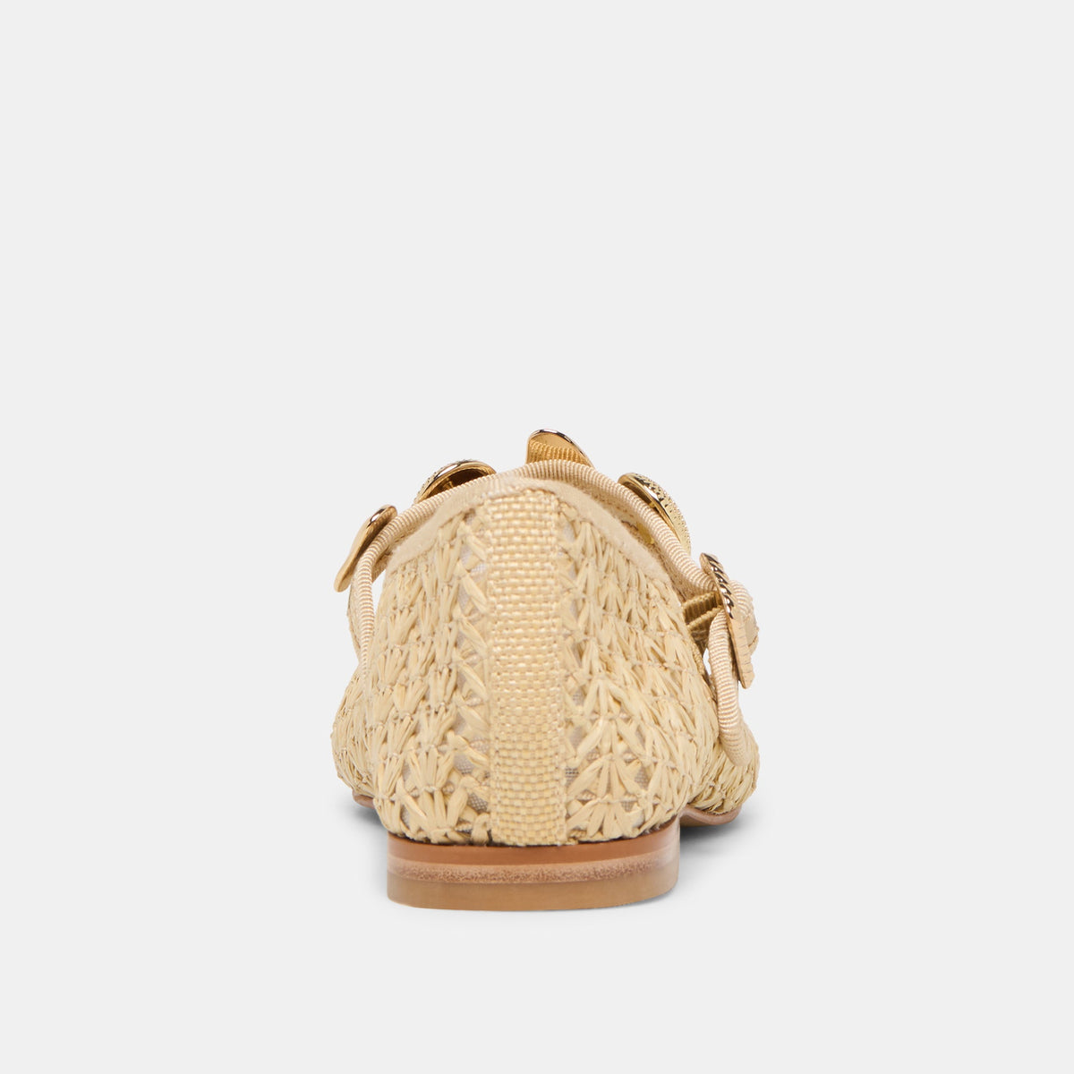 Dolce Vita SHOES Relan Natural Cross Hatch Raffia Ballet Flats