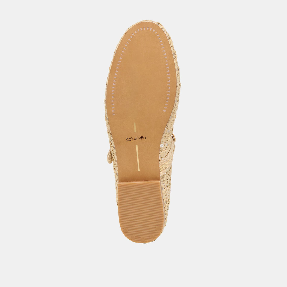 Dolce Vita SHOES Relan Natural Cross Hatch Raffia Ballet Flats