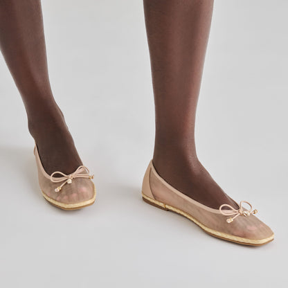 Dolce Vita SHOES Tianna Mesh Blush Mesh Ballet Flats
