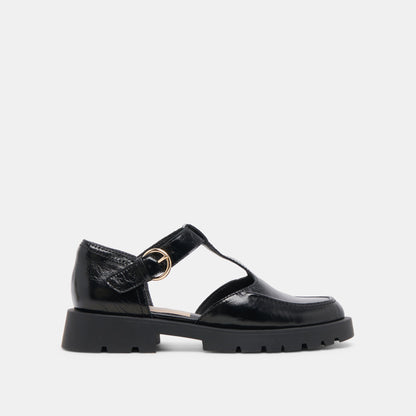 Dolce Vita SHOES EMILIO FLATS MIDNIGHT CRINKLE PATENT LEATHER
 – Dolce Vita