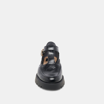 Dolce Vita SHOES EMILIO FLATS MIDNIGHT CRINKLE PATENT LEATHER
 – Dolce Vita