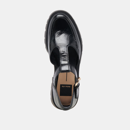 Dolce Vita SHOES EMILIO FLATS MIDNIGHT CRINKLE PATENT LEATHER
 – Dolce Vita