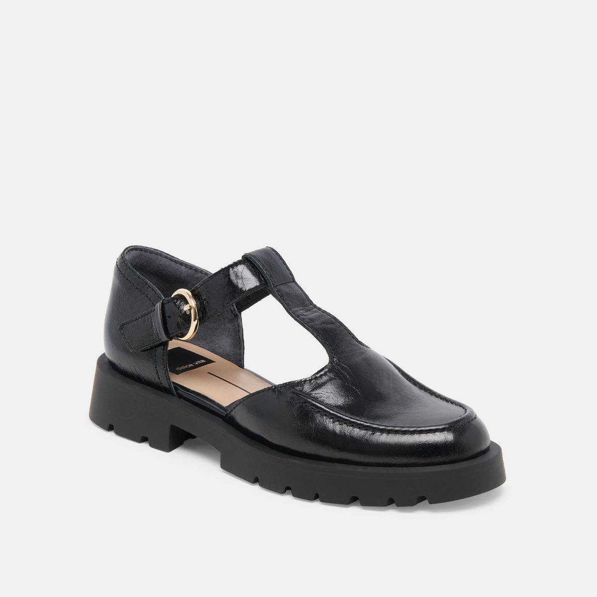 Dolce Vita SHOES EMILIO FLATS MIDNIGHT CRINKLE PATENT LEATHER
 – Dolce Vita