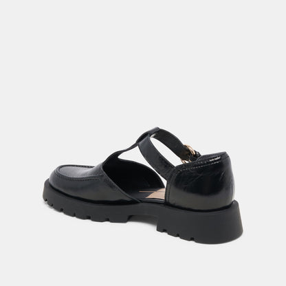 Dolce Vita SHOES EMILIO FLATS MIDNIGHT CRINKLE PATENT LEATHER
 – Dolce Vita