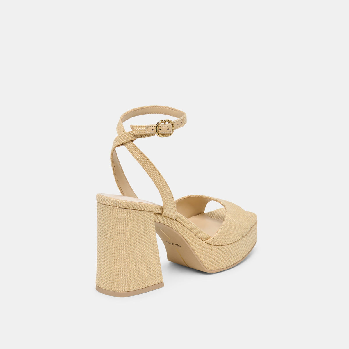 Dolce Vita SHOES Felica Natural Raffia Heels