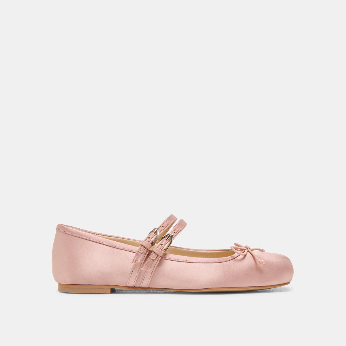 Dolce Vita SHOES Gibsen Blush Satin Ballet Flats