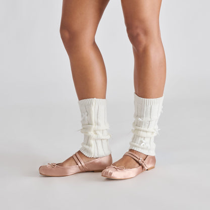Dolce Vita SHOES Gibsen Blush Satin Ballet Flats