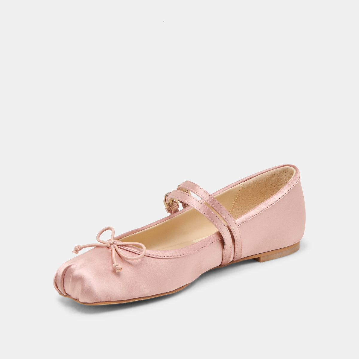 Dolce Vita SHOES Gibsen Blush Satin Ballet Flats