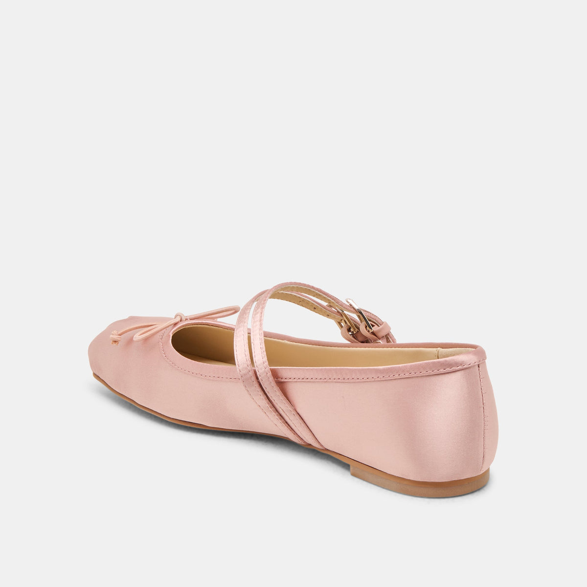Dolce Vita SHOES Gibsen Blush Satin Ballet Flats