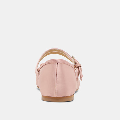 Dolce Vita SHOES Gibsen Blush Satin Ballet Flats