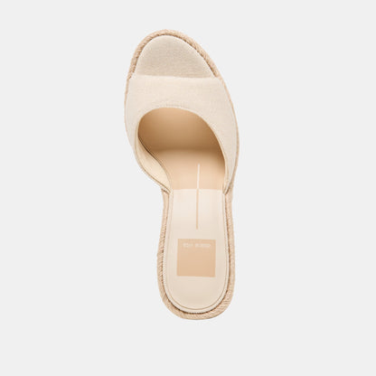 Dolce Vita SHOES Vaya Ecru Linen Wedges