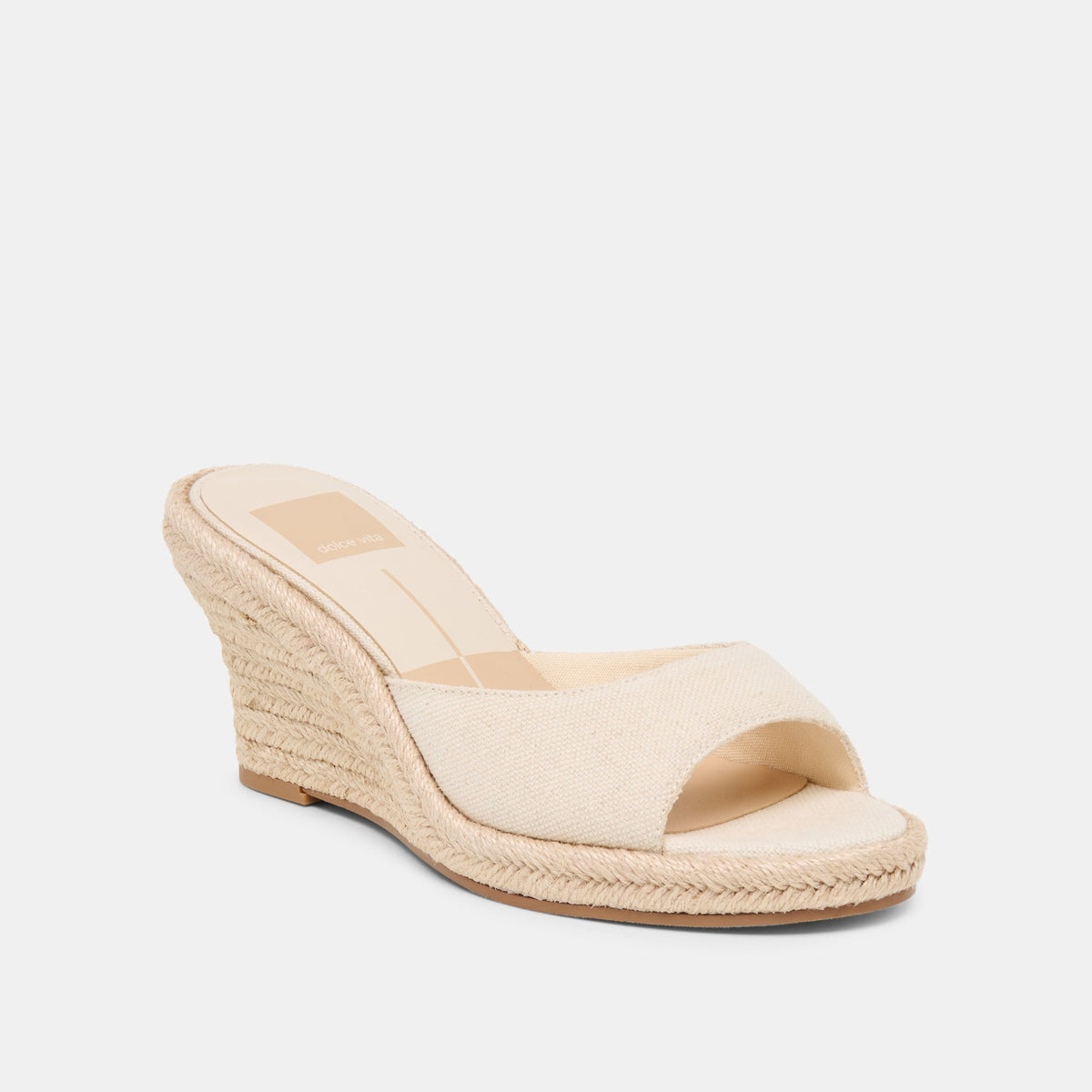Dolce Vita SHOES Vaya Ecru Linen Wedges