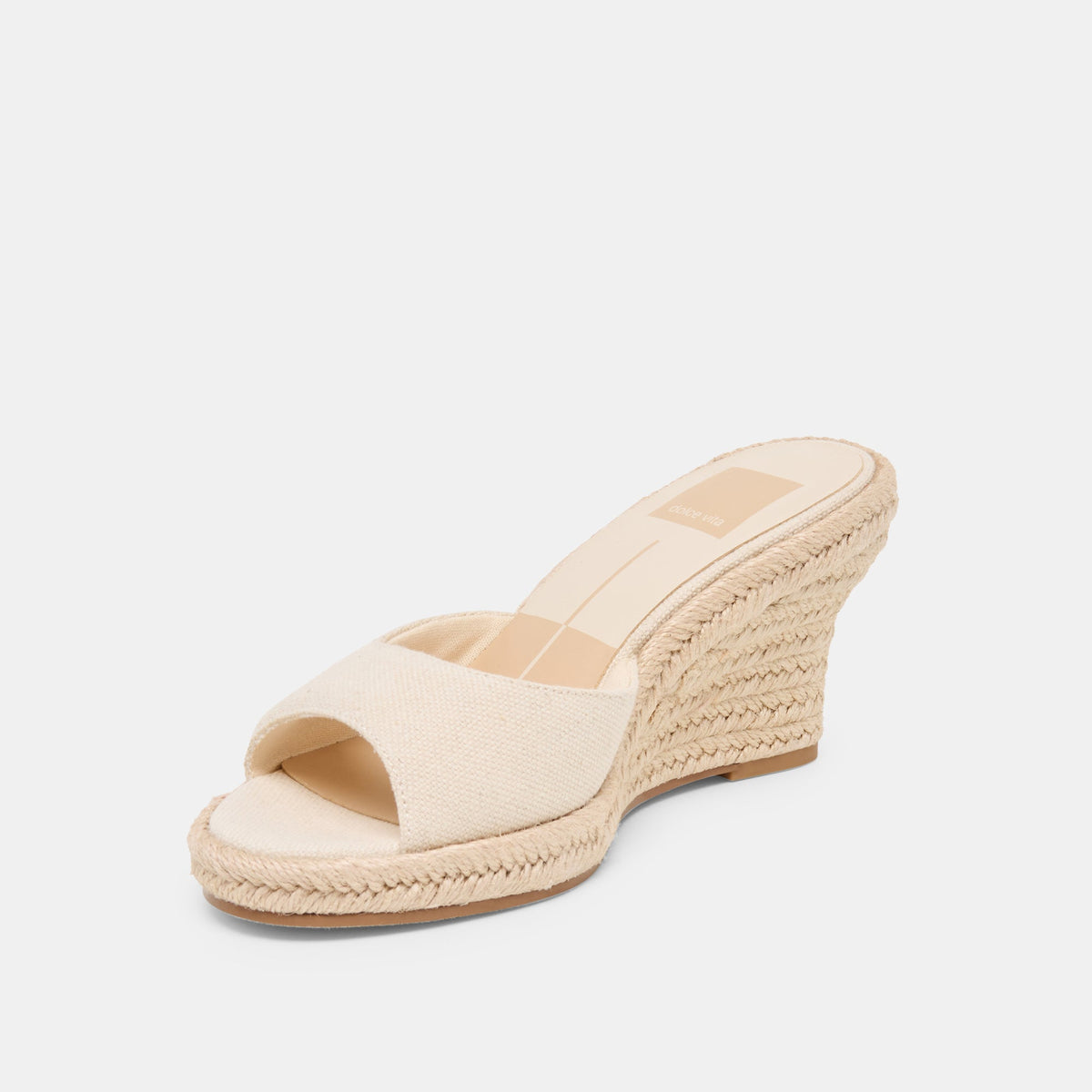 Dolce Vita SHOES Vaya Ecru Linen Wedges