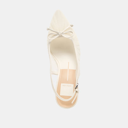 Dolce Vita SHOES Yela White Tulle Heels